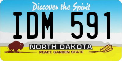 ND license plate IDM591