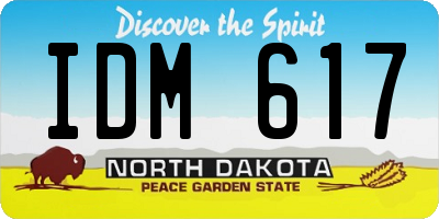 ND license plate IDM617