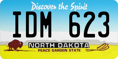 ND license plate IDM623