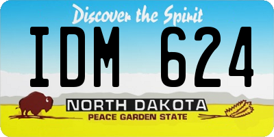 ND license plate IDM624