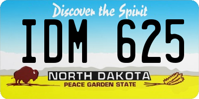 ND license plate IDM625