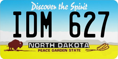 ND license plate IDM627
