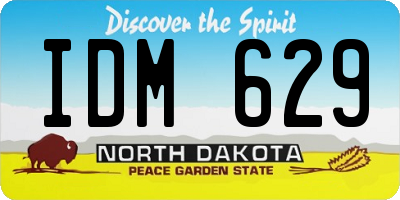 ND license plate IDM629