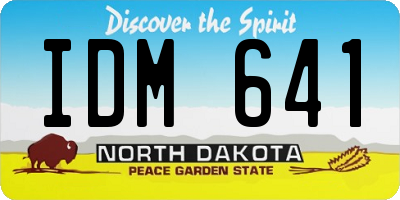 ND license plate IDM641