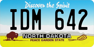 ND license plate IDM642