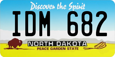 ND license plate IDM682