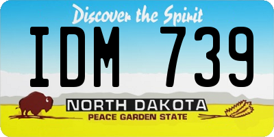 ND license plate IDM739