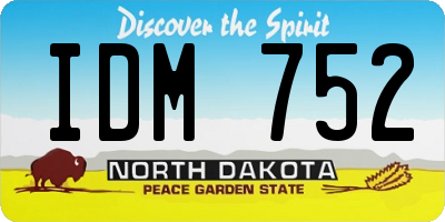 ND license plate IDM752