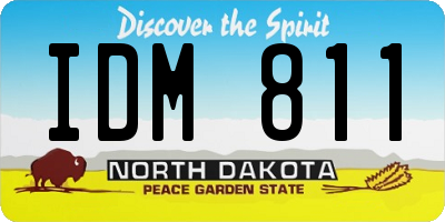 ND license plate IDM811