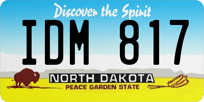 ND license plate IDM817
