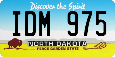 ND license plate IDM975