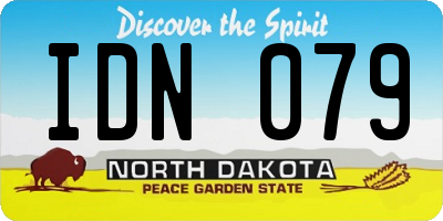 ND license plate IDN079