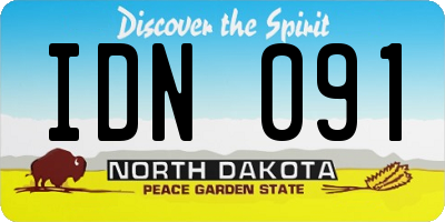 ND license plate IDN091
