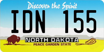 ND license plate IDN155