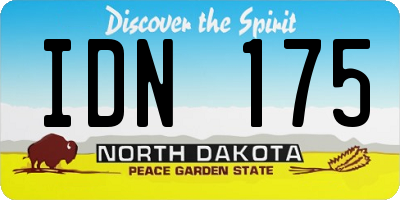 ND license plate IDN175