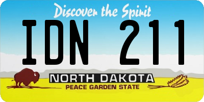 ND license plate IDN211