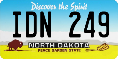 ND license plate IDN249