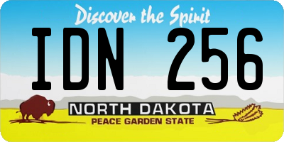 ND license plate IDN256