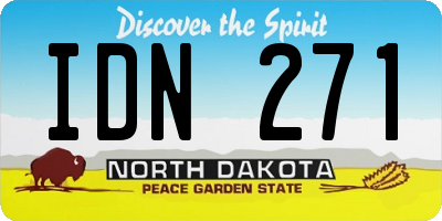 ND license plate IDN271