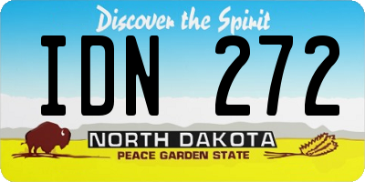 ND license plate IDN272