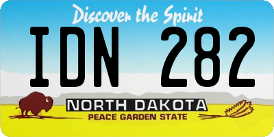 ND license plate IDN282