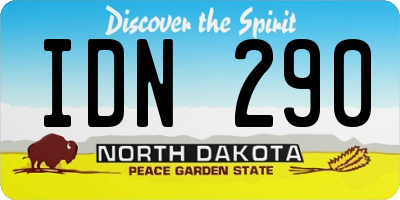ND license plate IDN290
