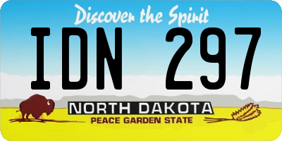 ND license plate IDN297