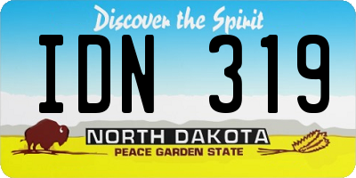 ND license plate IDN319