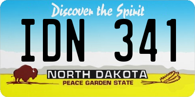 ND license plate IDN341