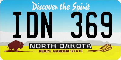 ND license plate IDN369