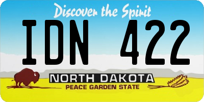 ND license plate IDN422