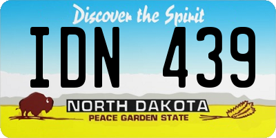 ND license plate IDN439