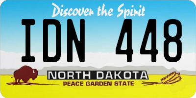 ND license plate IDN448