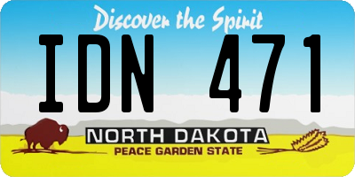 ND license plate IDN471