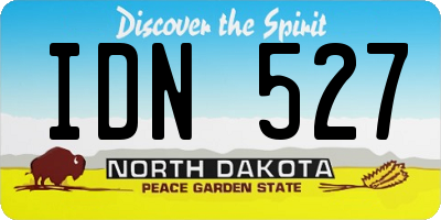 ND license plate IDN527