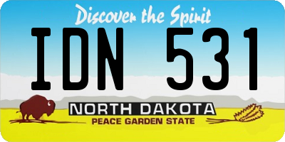 ND license plate IDN531