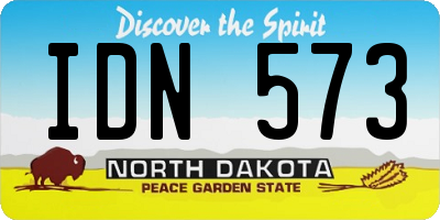 ND license plate IDN573