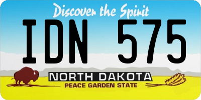 ND license plate IDN575