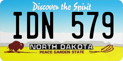 ND license plate IDN579