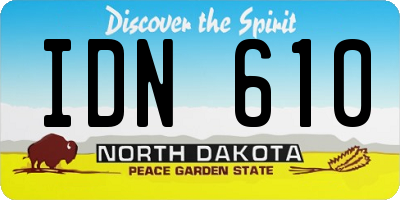 ND license plate IDN610