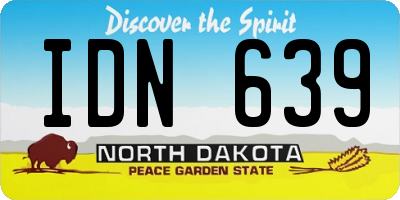 ND license plate IDN639