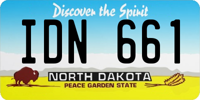 ND license plate IDN661