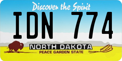 ND license plate IDN774