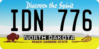ND license plate IDN776