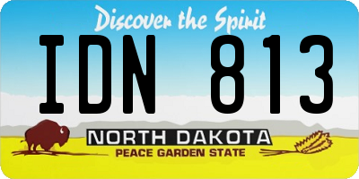 ND license plate IDN813