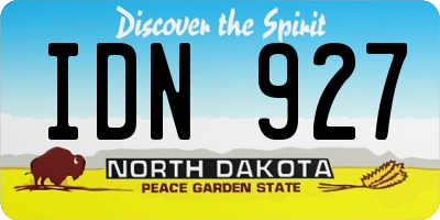 ND license plate IDN927