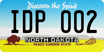 ND license plate IDP002