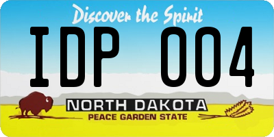 ND license plate IDP004
