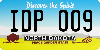ND license plate IDP009