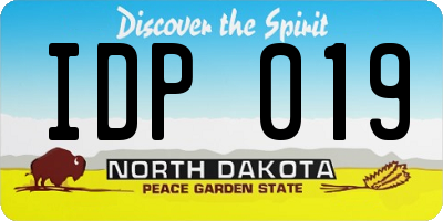 ND license plate IDP019